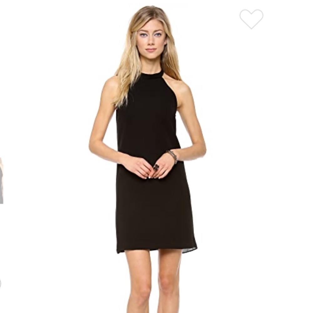 A.L.C. Steff Black Mini Halter Dress Sz6
